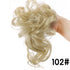 Synthetic bun wig fluffy hair ring ball head